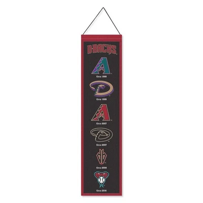 Arizona Diamondbacks Evolution 8x32 Inch Vertical Wool Embroidered Hanging - Image 1 of 4