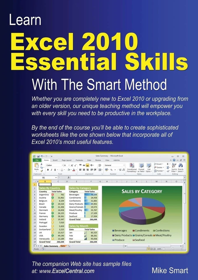 Learn Excel 2010 Essential Skills with The Smart Method: Courseware Tutorial... - Image 1 of 1