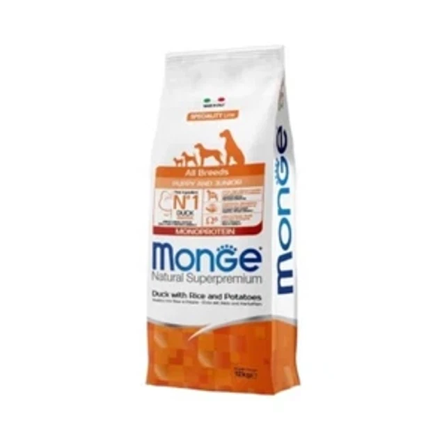 Monge all breeds puppy junior anatra, riso e patate 12kg - Immagine 1 di 1