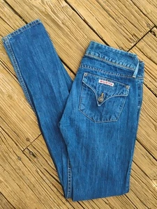 Hudson Collin Flap Skinny Women’s Size 26 Dark Wash Stretchy Denim Jeans 28x32 - Picture 1 of 8