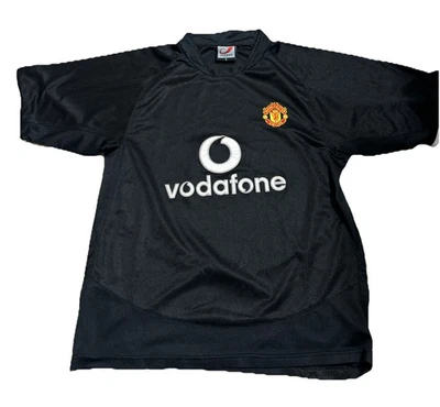 Camiseta deportiva de fútbol visitante Manchester United 2003/05 para hombre L Megga Sports Foto 1 de 4