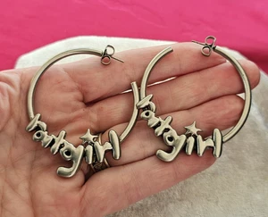 Pendientes de aro Heaven Stray Rats Ratgirl 2,5" - Marc Jacobs - Imagen 1 de 3