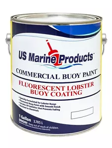 Fluorescent Lobster Buoy Paint Fire Orange Gallon by US Marine Products LLC - Picture 1 of 2