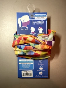 Quagga P11721-MLT Safety Scarf, Multi-Color OSFA Adults, Convertible Face/Neck - Picture 1 of 1