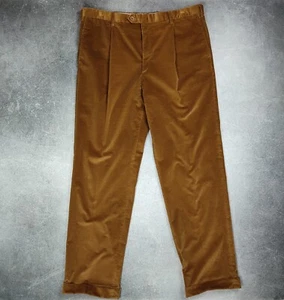 Brioni Cervinia Men's Corduroy Trousers Pants Sz 55  Mustard - Picture 1 of 12