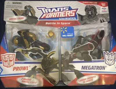 Transformers Animated Prowl Megatron Walmart exclusivo paquete de 2 clase de lujo Foto 1 de 4