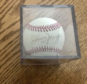 Johnny Mize autographed baseball