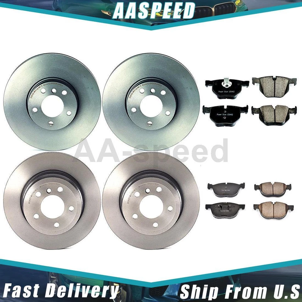 Kit de pastilhas de freio e rotores para BMW X6 2017 2016 2015 2014 2013 2012 2011 - Imagem 1 de 4