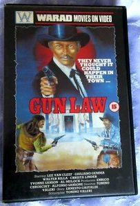 GUN LAW AKA DAY OF ANGER, WARAD VHS EX RENTAL, LEE VAN CLEEF SPAGHETTI WESTERN - Picture 1 of 8