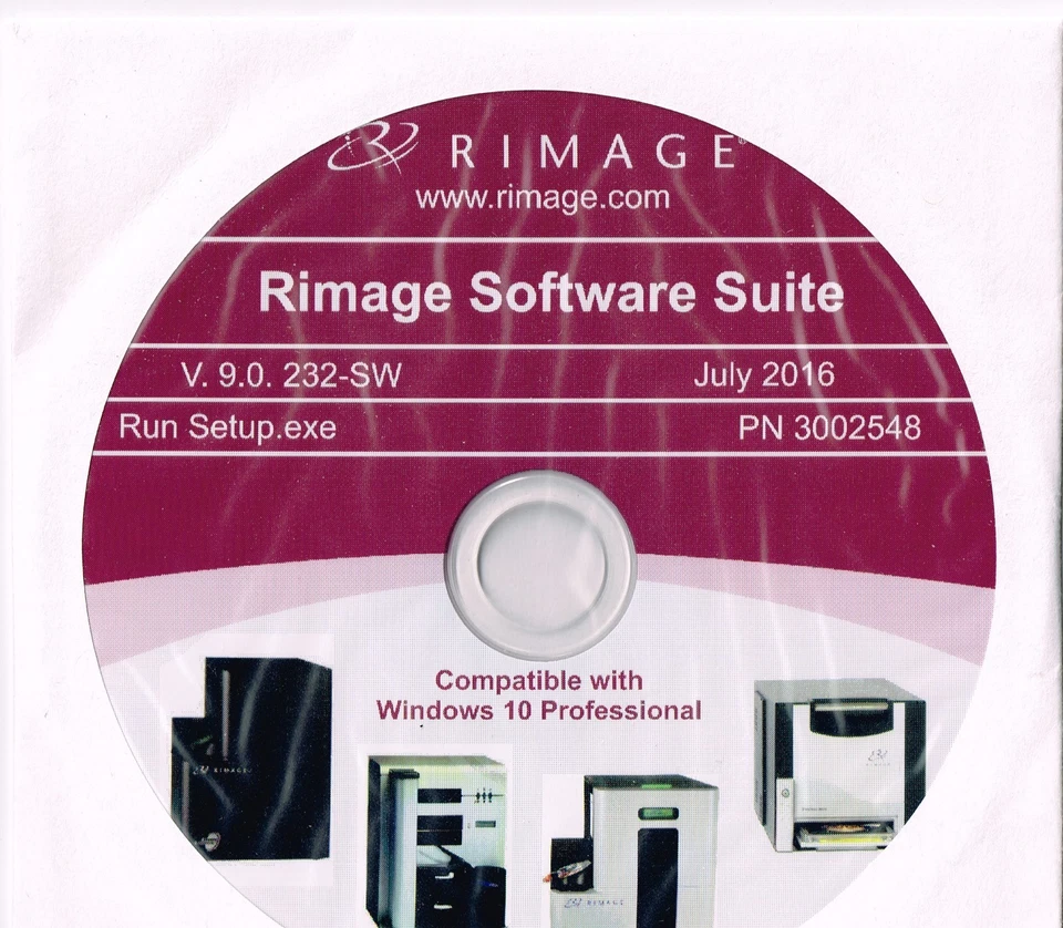 RIMAGE SOFTWARE SUITE V.9.0.232-SW - WINDOWS 10 PRO EV 400/600 - Image 1 of 1