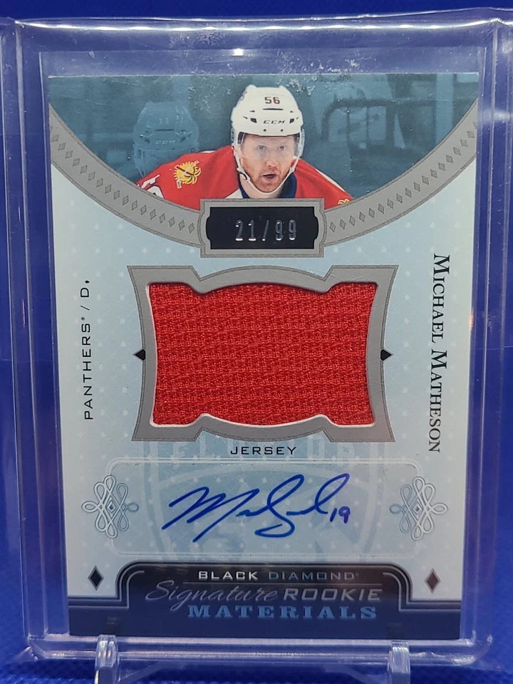 2016-17 UD Black Diamond Signature Rookie Materials Michael Matheson /99 Florida - Image 1 of 1