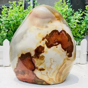 Natürlicher toller Meeresjaspis Kristall Schnitzerei Jaspis Heiligenschein Stein 2620g - Bild 1 von 11