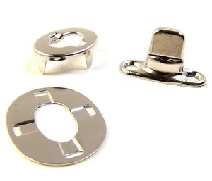 Turn Button, Twist Lock Fastener w/ Eyelet & Clinch Plate  - Picture 1 of 3