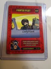 fighter pilot lady hawk 222 marvel card Genio 2003 CCG