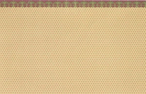 Dollhouse Wallpaper Victorian Green Maroon "Medallion" 1:12 Scale Miniature - Picture 1 of 3
