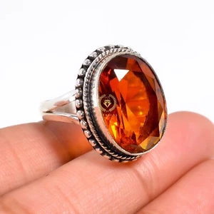 Garnet Gemstone 925 Sterling Silver Jewelry Rings For Women - Picture 1 of 3