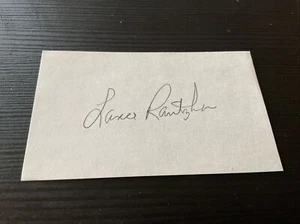 Lance Rautzhan (debut 1977) Autographed 3x5 Index Los Angeles Dodgers '70s LA - Picture 1 of 1