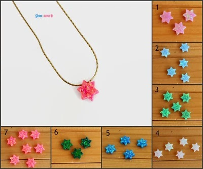 Estrella de David Dije Colgante Color Ópalo Judío Hannukah Regalo Collar Lleno de Oro Foto 1 de 4