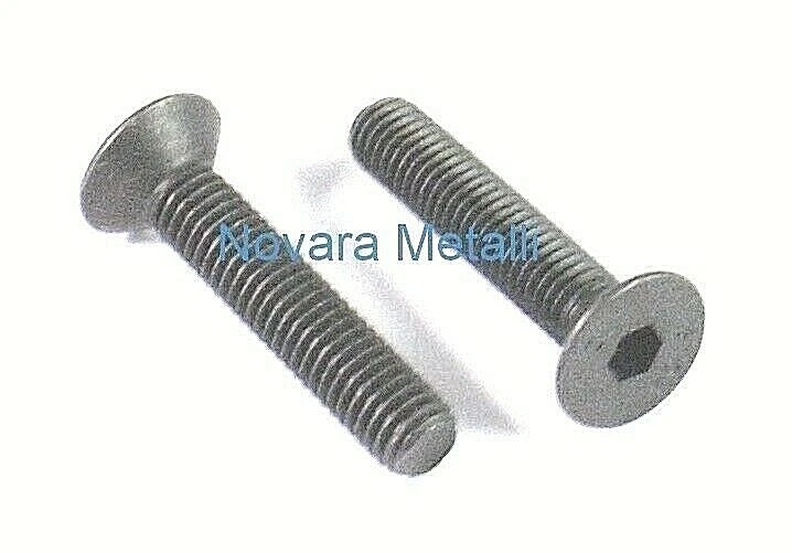 100 viti Brugola Testa Piana Svasata M4x10 vis tête fraisé tornillos avellanados - Immagine 1 di 1