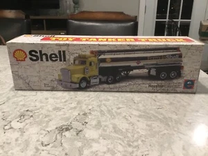 Shell Vintage 1997 Toy Tanker Truck Lights Engine & Airbrake Sounds 14" Equity - Picture 1 of 4