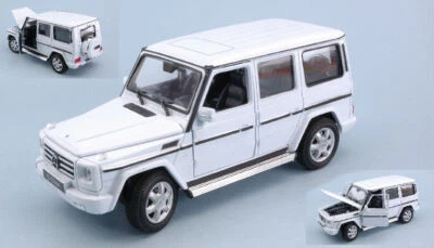 MODELLINO AUTO STATICO WELLY MERCEDES G-CLASS BIANCO MODELLISMO SCALA 1:24-27 - Immagine 1 di 2