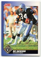 1991 Score Bo Jackson #100 Oakland Raiders