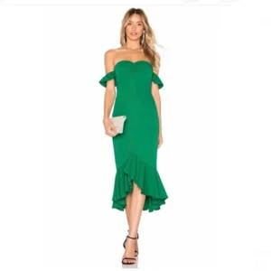 Vestido midi REVOLVE Lovers and Friends Giulia en verde Kelly talla XS - Imagen 1 de 6