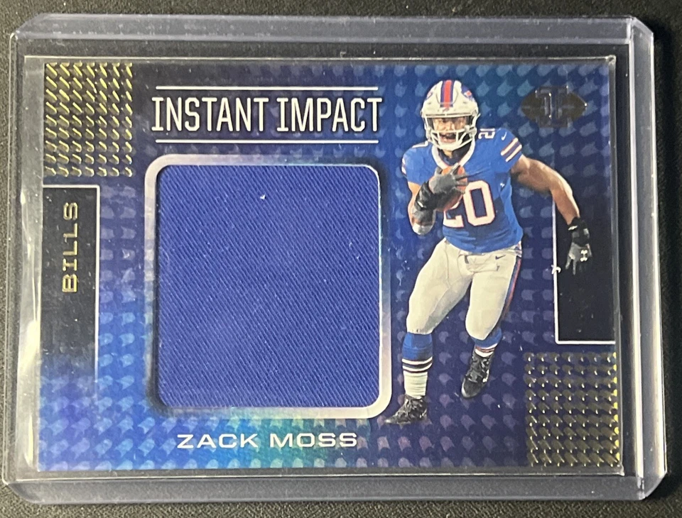 2020 Illusions ZACK MOSS #1126 Instant Impact JUMBO PATCH JERSEY - BUFFALO BILLS - Image 1 of 2