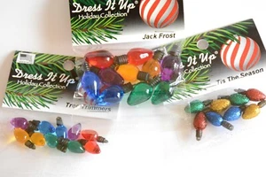 Christmas Tree Lights ~ Craft Embellishments / Jesse James / Choose from 3 sets - Picture 1 of 5