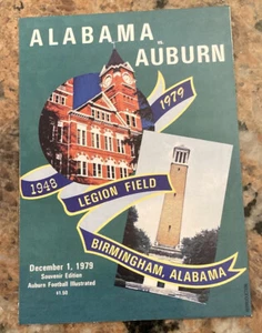 Auburn Vs. Alabama Program Postcard REPOduction Copy 4 1/4in. x 6in. - Picture 1 of 2