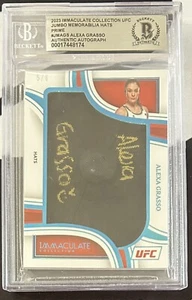 Alexa Grasso signed 2023 Panini Immaculate UFC Card. Beckett COA. Encapsulated - Picture 1 of 1