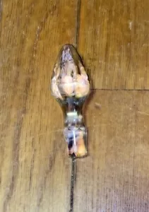 ✨Antiguo tapón de botella de vidrio transparente con tapa redonda de 6 lados - Imagen 1 de 1