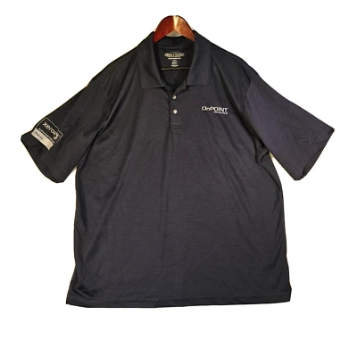 Pebble Beach Performance Polo Shirt Mens XXL Short Sleeve Button Blue - Image 1 of 4