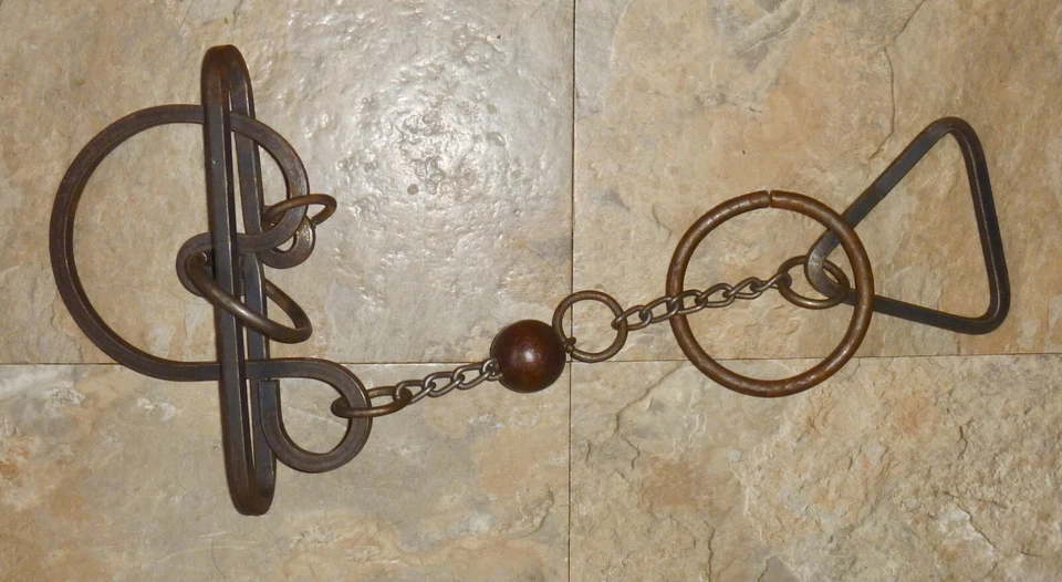 Vintage TJH tavern puzzle 1987 Tucker Jones wrought iron metal chain ball - Image 1 of 2