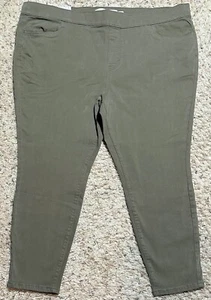 Women's Sonoma Goods For Life High-Waisted Jeggings Plus Size 16W Olive Green - Picture 1 of 2