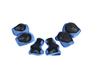Juego de 6 almohadillas protectoras para bicicleta para niños también para uso en scooter/patineta azul - Imagen 1 de 6