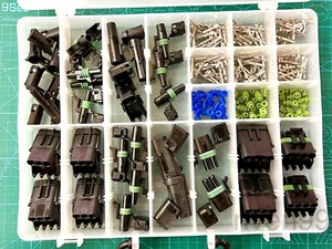 Kit de conectores paquete meteorológico 232 piezas, 12-20AWG 1,2,3,4 pines, impermeable, automotriz - Imagen 1 de 10