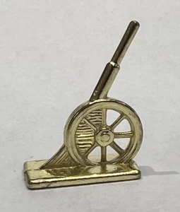 Gold Howitzer Cannon Monopoly Game Token 1999 Retired 2007 - Picture 1 of 6
