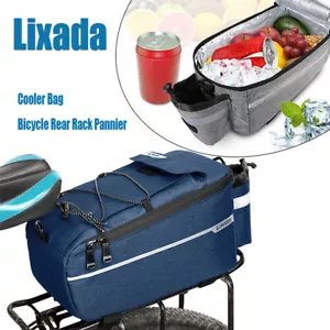 Lixada Insulated Trunk Cooler Bag Cycle Bicycle Rear Rack Pannier Bag Z9H7 - Picture 1 of 10