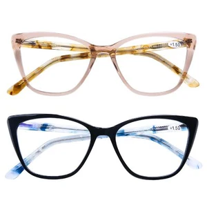 Oversized Blue Light Block Reading Glasses Women, Stylish Cateye Computer Rea... - Picture 1 of 7