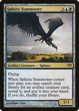 Sphinx Summoner Conflux PLD Artifact Blue Black Rare MAGIC MTG CARD ABUGames