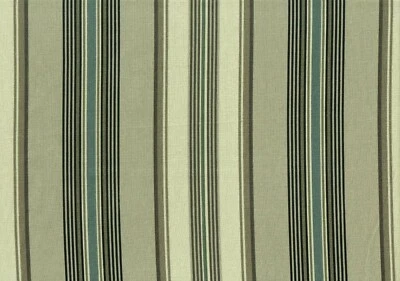 7码Mill Creek织物卡其色棕褐色蓝色棉条纹织物内饰 — 第 1/2 张图片