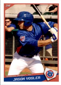 2017 Tennessee Smokies Grandstand #32 Jason Vosler West Nyack New York NY Card