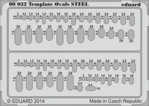 Eduard Template ovals Steel - Picture 1 of 1