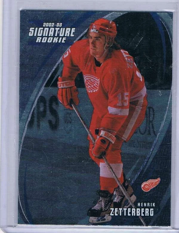 2002 BAP Signature Series Autographs #190 Henrik Zetterberg  - Image 1 of 1