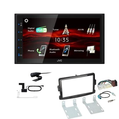 JVC KW-M180DBT 2DIN DAB+ Autoradio für Dacia Sandero / Stepway piano black - Bild 1 von 4