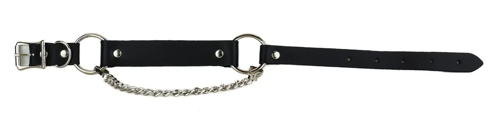 Anillo Correa Cuero Liso Cadena Punk Gótico Vaquero Motociclistas Bota Occidental Foto 1 de 3