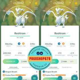 Pok&eacute;mon PTC Go - Shiny Reshiram ✨Mini 80k Stardusts