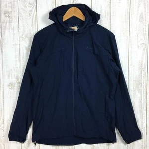 Men's S Navy Phenix Breeze Jacket Windshell Hoody PH912WT10 Asian Used 2NDG-0 - Picture 1 of 10