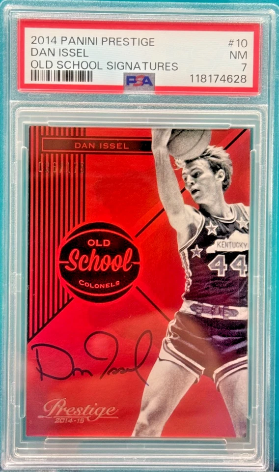 Panini Prestige Dan Issel Old School Signatures 2014 automático #10 PSA casi nuevo 7 ¡Pop 1! Foto 1 de 4